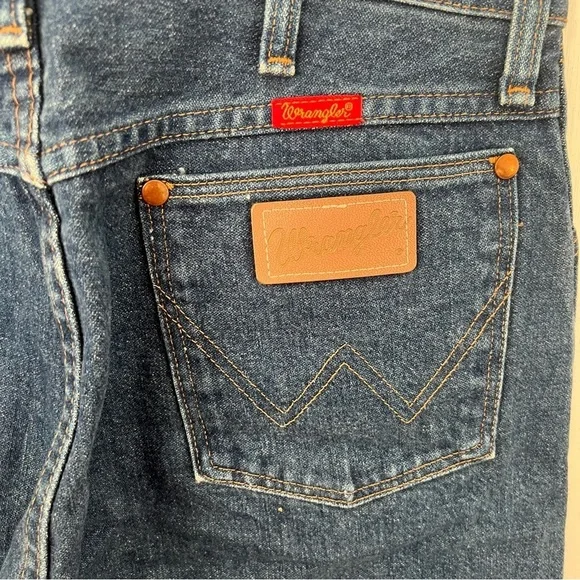 90s Wrangler 14MWG Cowgirl Blue 15x34 Vintage Made in USA Jeans Womens - Picture 3 of 9